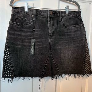 NWT Blank NYC Studded Denim Mini Skirt